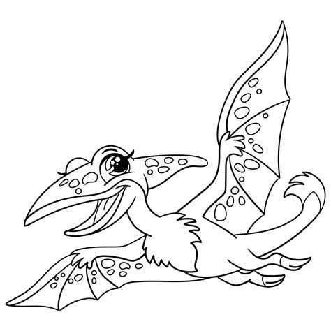 Printable Pterodactyl Coloring Page